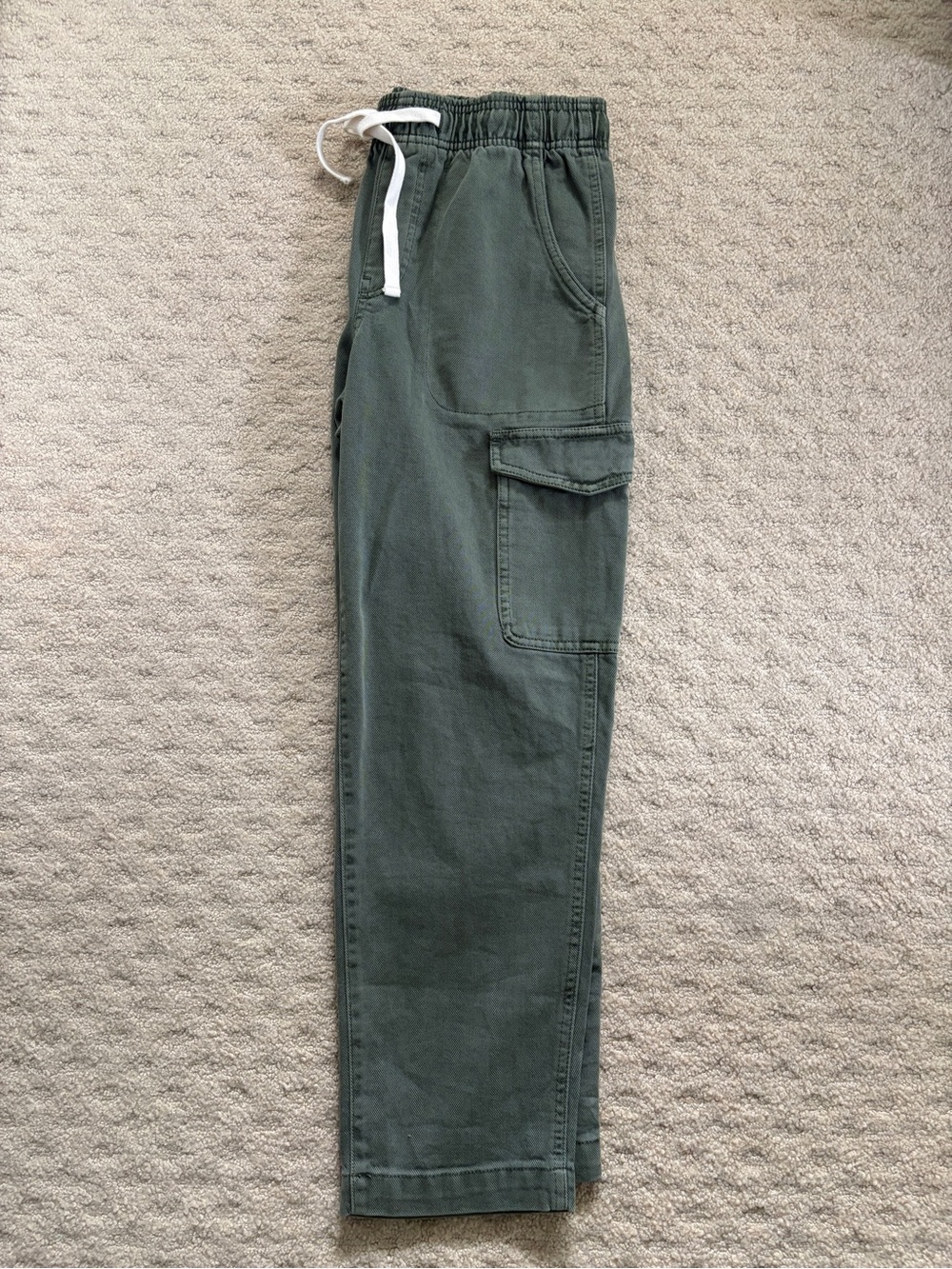GAP Women's Olive Green Cargo easy Jeans with Drawstring